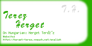 terez herget business card